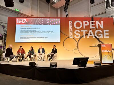 Große Bühne auf der Internorga „Open Stage“