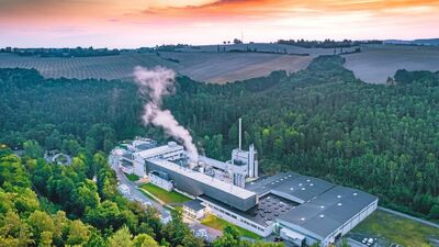 Papierfabrik Greiz: Das Gelände aus der Luft